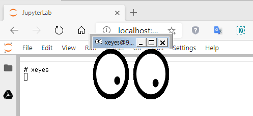 컨테이너의 Jupyter Lab Terminal에서 띄워봤습니다.