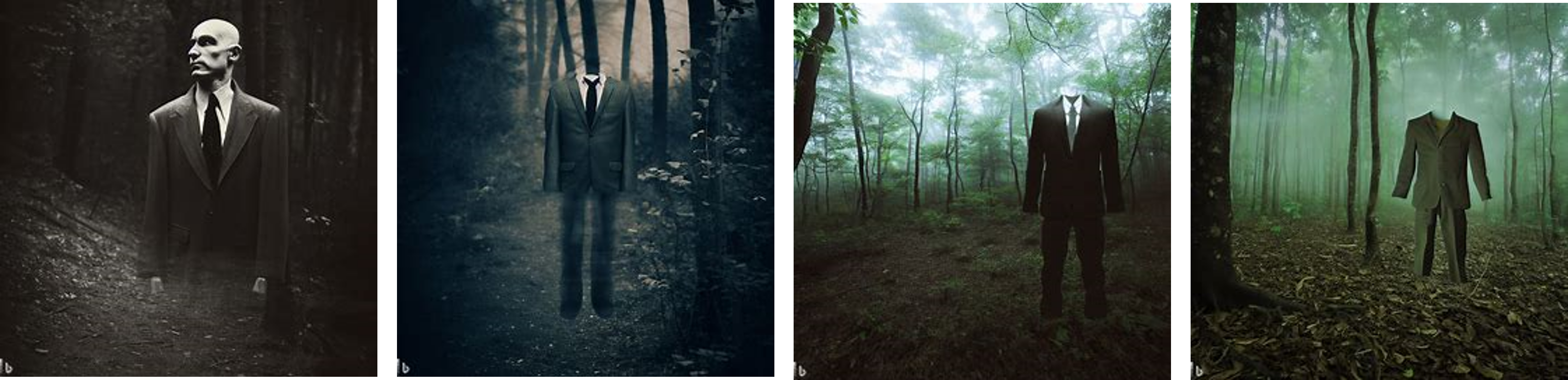 invisible man, in the forest