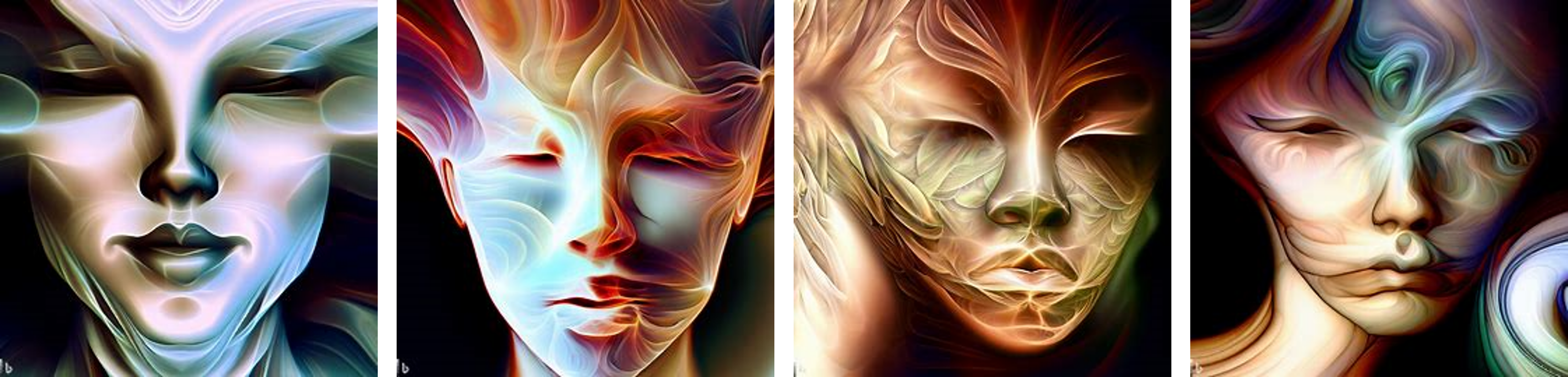 a korean face, fractal