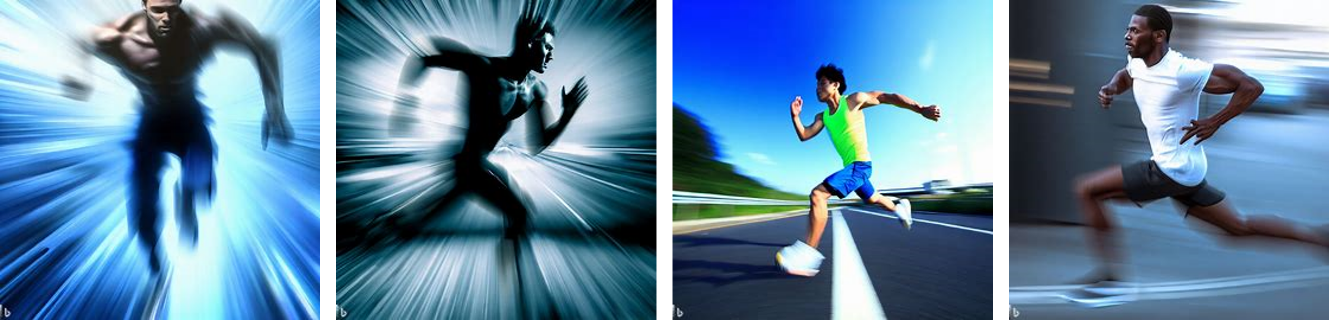 running man, {high speed}