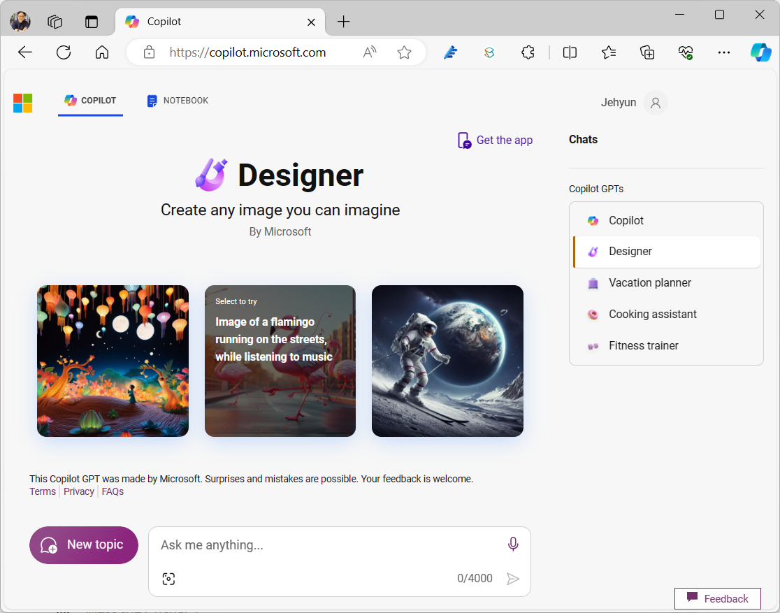 Microsoft Copilot: https://copilot.microsoft.com/